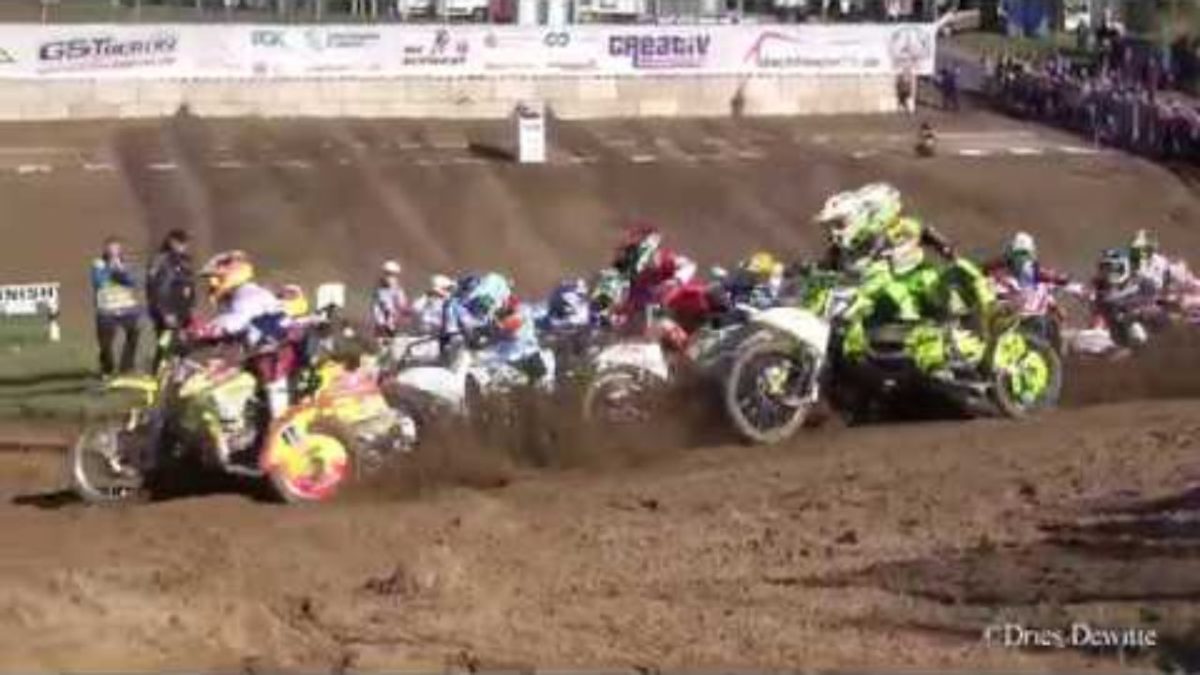 Külgvankrite Euroopa Rahvuste motokrossi 2019 sõitude video –  Dries Dewitte