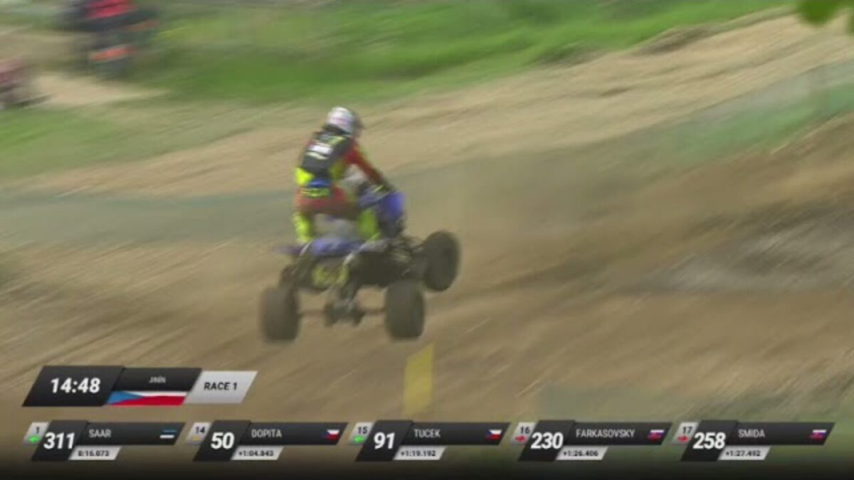 Quadide Euroopa meistrivõistluste Tšehhi Jinín etapi esimese sõidu kokkuvõte