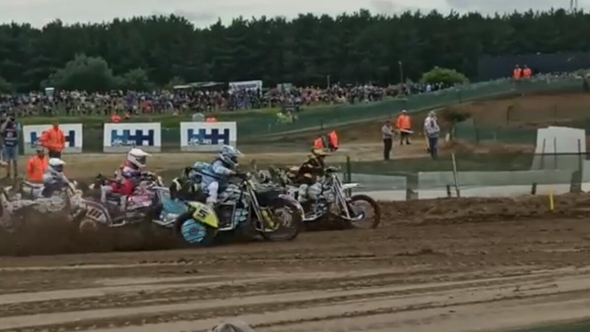 2022 Belgia Lommeli külgvankrite MM-etapi 1. sõidu start