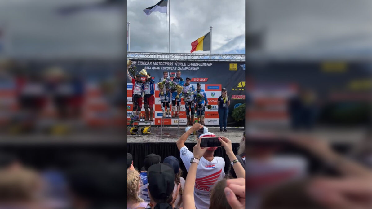 2022 Lange külgvankrite motokrossi MM-etapi autasustamine