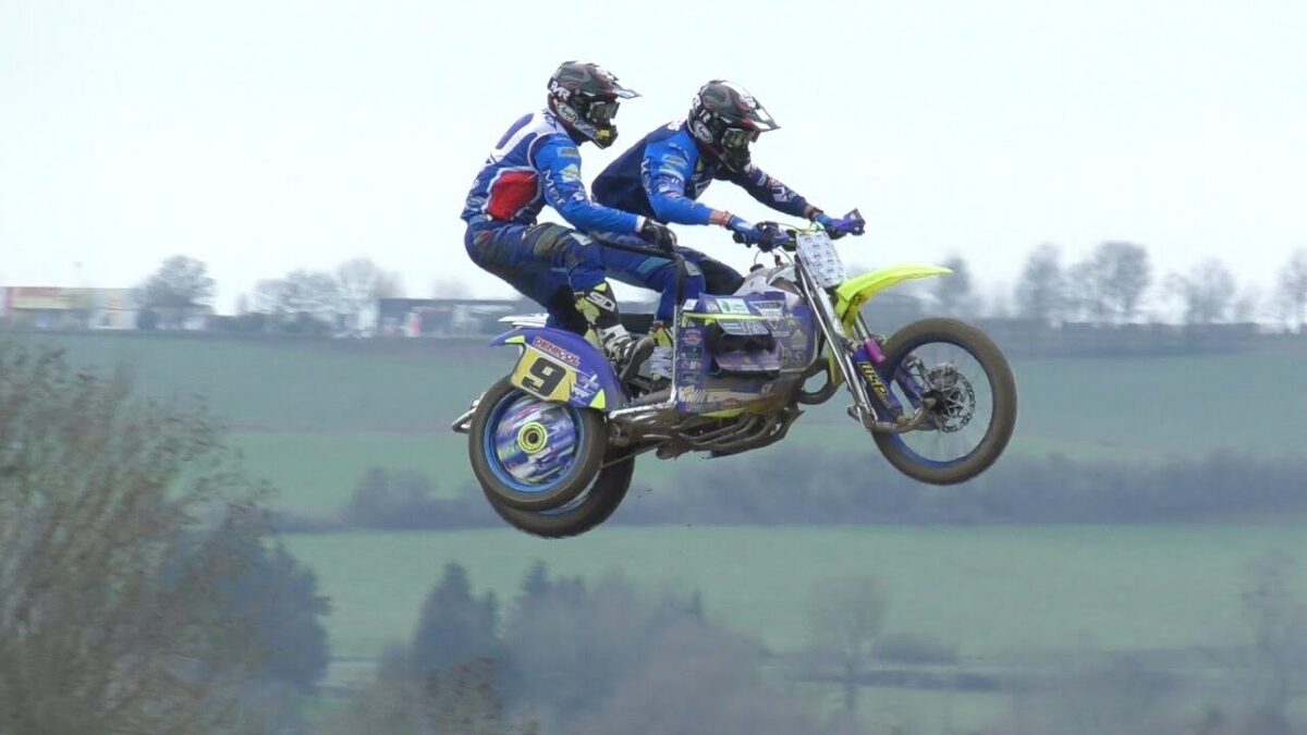 Külgvankrite motokrossi tiimi Sanders/Rostingt 2023 eelne treening